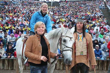Winnetou 100000. Besucherin